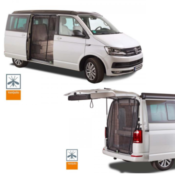 Insektenschutzgitter Set - VW Bus T5 / T6 / T6.1 Schiebetür und Heck Standard